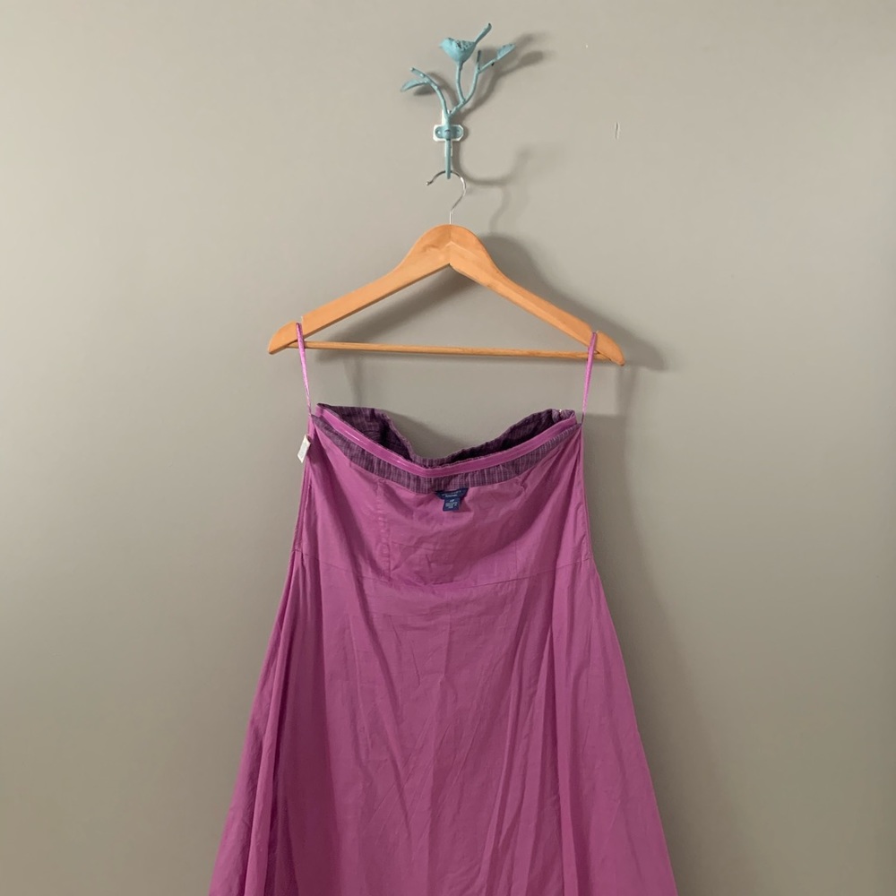American Eagle Summer Strapless Plaid Dress - Picture 7 of 8